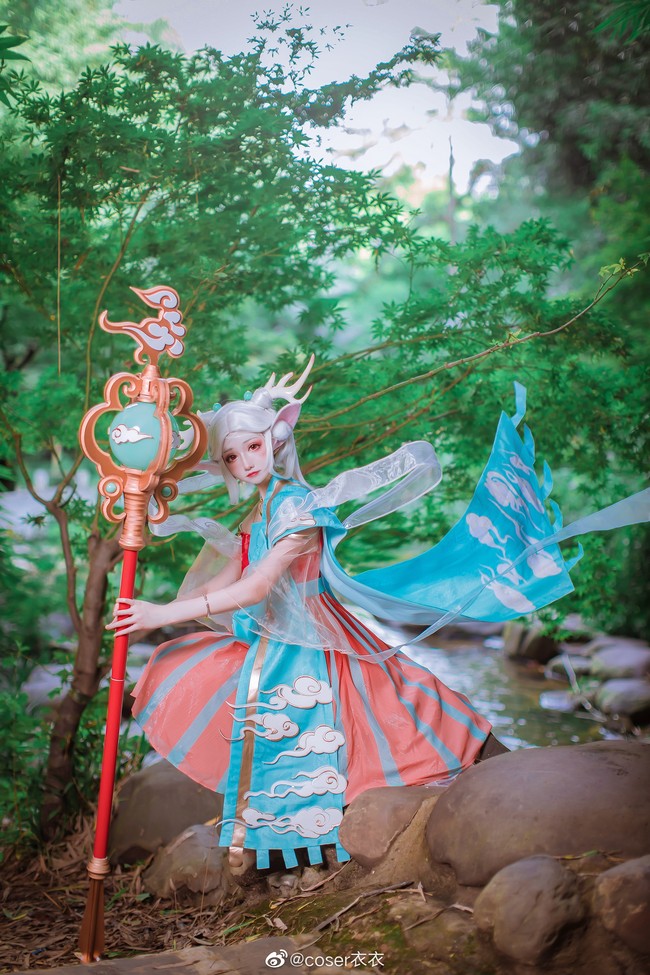 王者荣耀瑶遇见神鹿cos