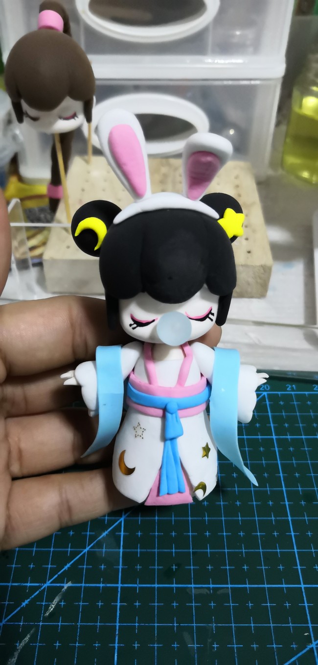 自己做盲盒做了一个隐藏款嫦娥