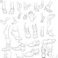 请问这个脚的透视,还有这个鞋该怎么画?